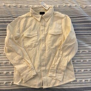 Cream Button-Up Shirt Kids